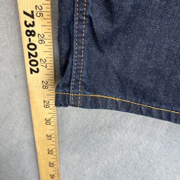 Levis 541 Jeans 42x30 Mens Blue Denim Athletic Fit Taper Dark Wash Indigo - Picture 15 of 16